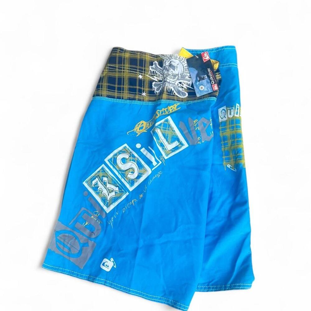 Quiksilver Blue Swim Deadstock Board Shorts, Size 34”